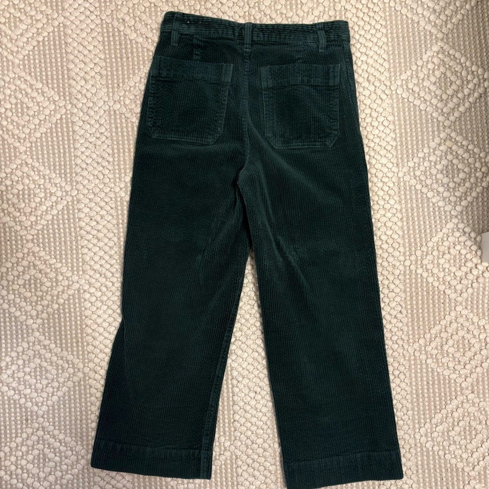 Dark Green Corduroy Pants - Picture 2 of 3